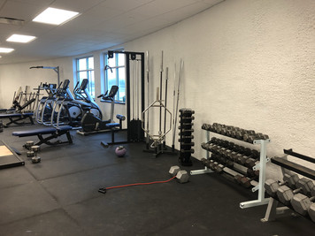 Photo of weights and elliptical machines